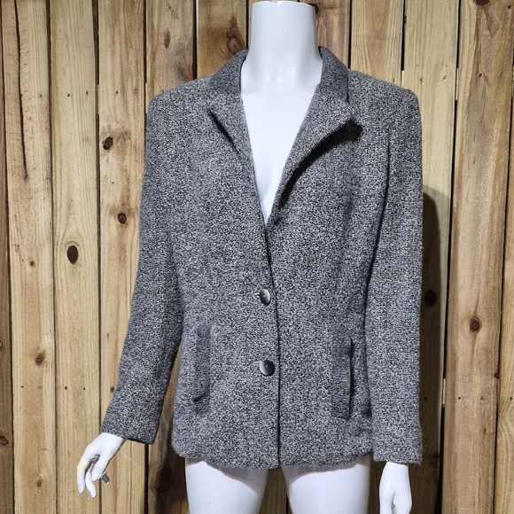 Vtg Valentino Women's Gray Blazer - Picture 11 of 11